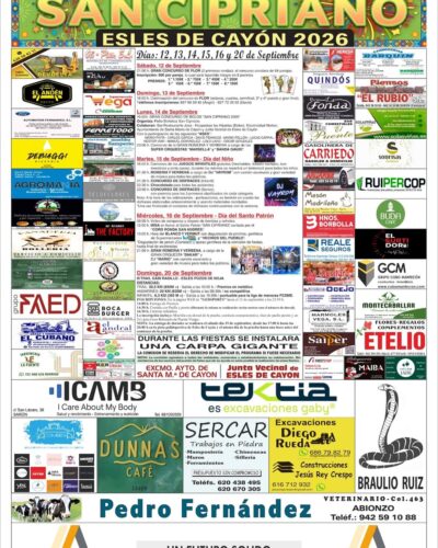 Grandes Fiestas de San Cipriano 2026 – Esles de Cayón