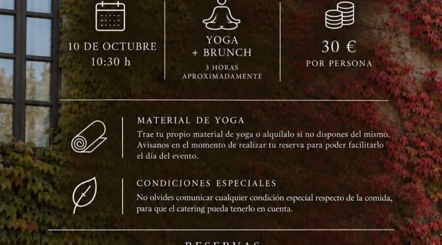 Taller de Yoga & Brunch en Palacio de Caranceja, Cantabria