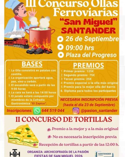 Concurso de Ollas Ferroviarias en Plaza del Progreso, Santander