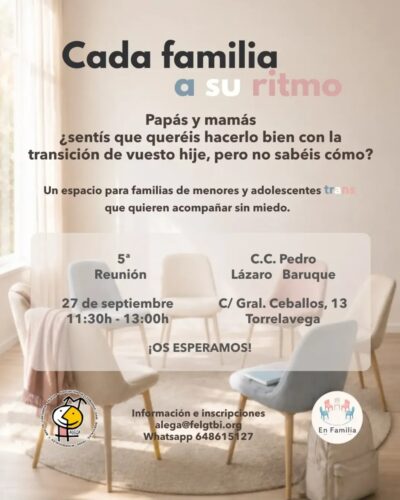 5a Reunión de familias trans — C.C. Pedro Lázaro Baruque