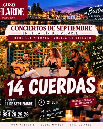 Concierto de 14 Cuerdas en directo en Casa Velarde