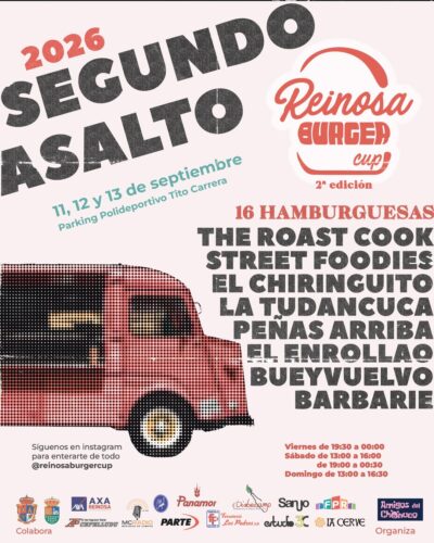 Reinosa Burger Cup 2026 en Parking Polideportivo Tito Carrera