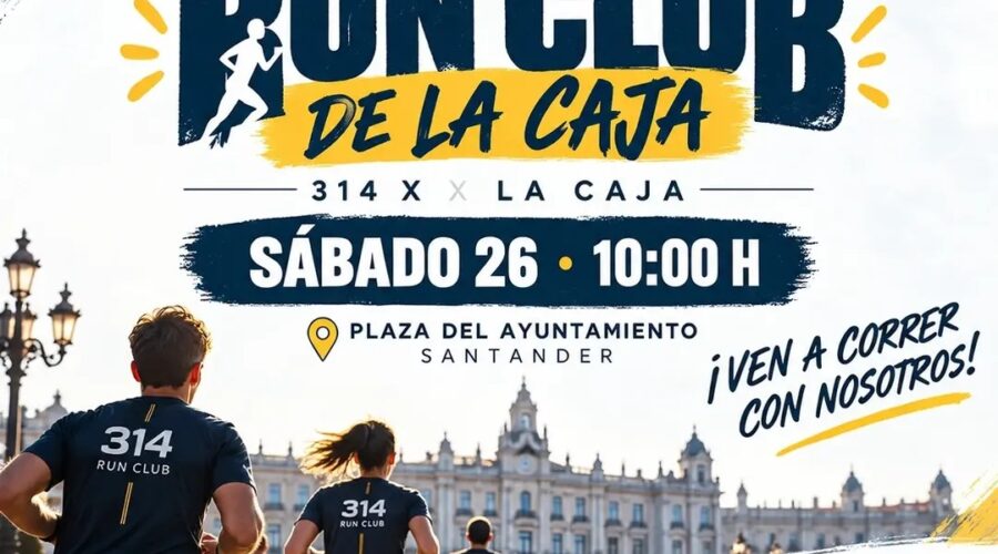 Run Club de La Caja en la Plaza del Ayuntamiento, Santander