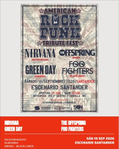 American Rock Punk Tribute Fest en Santander, 19 sept