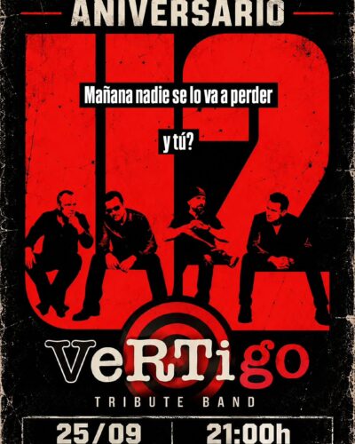 Concierto tributo a U2 de VeRTiGo Tribute Band en La Oveja Negra