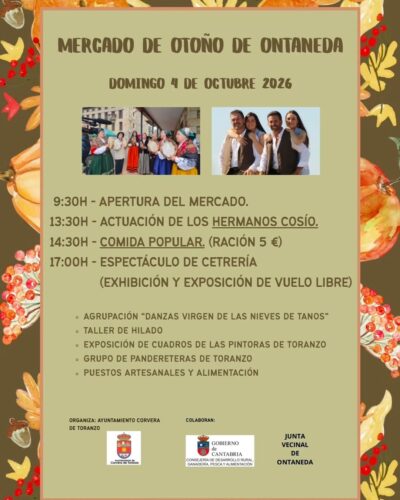Mercado de Otoño de Ontaneda en Corvera de Toranzo 2026