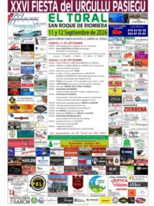 XXVI Fiestas del Urgullu Pasiegu en El Toral, San Roque de Riomiera