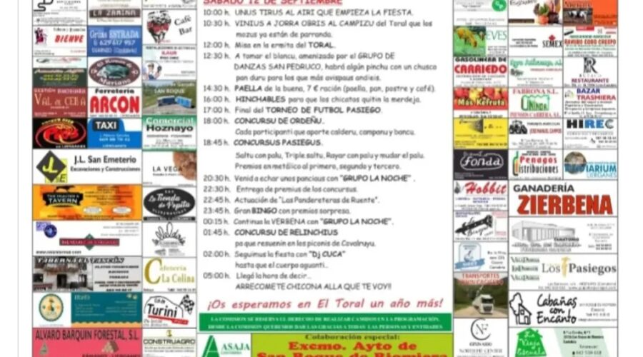 XXVI Fiestas del Urgullu Pasiegu en El Toral, San Roque de Riomiera