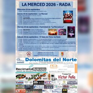 Fiestas de La Merced 2026 en Rada