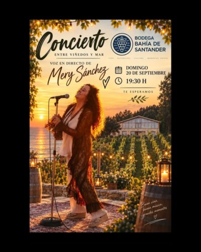 Concierto de Mery Sánchez en la Bodega Bahía de Santander