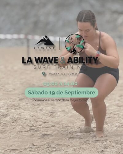 La Wave & Ability Surf Training en Playa de Somo