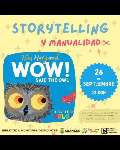 Taller de storytelling y manualidad en la Biblioteca de Suances