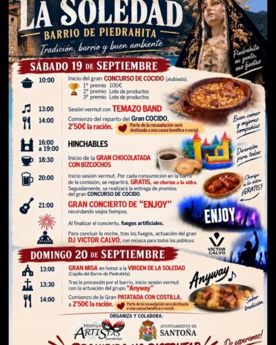 Fiestas de la Soledad en Barrio de Piedrahíta, Santoña