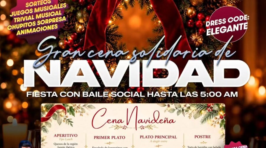 Gran Cena Navideña Solidaria en Finca Oxford, 4 dic 2026