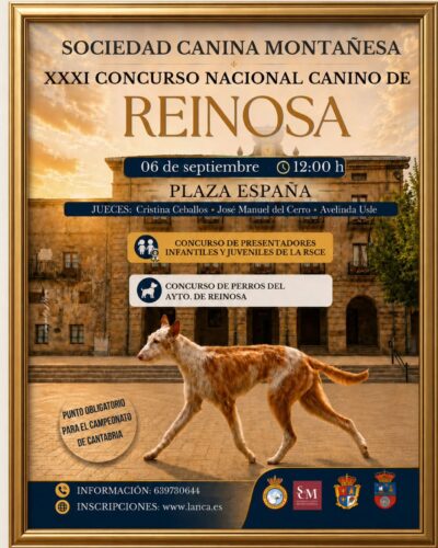 XXXI Concurso Nacional Canino de Reinosa en Plaza de España 2026