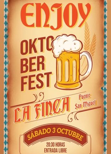 Oktoberfest en La Finca: Enjoy en directo en Puente San Miguel