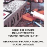Taller de Marquetería en Centro Cívico de Ramales