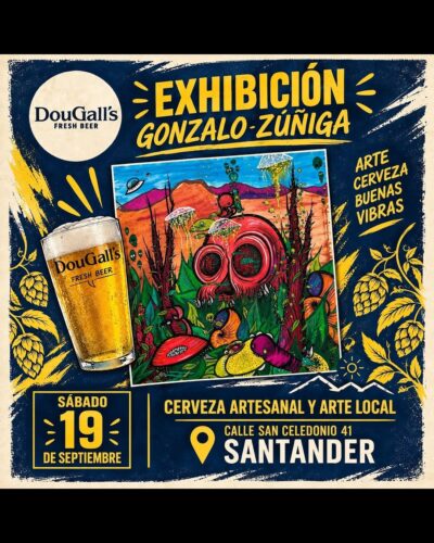 Exposición Gonzalo Zúñiga en DouGall’s San Celedonio
