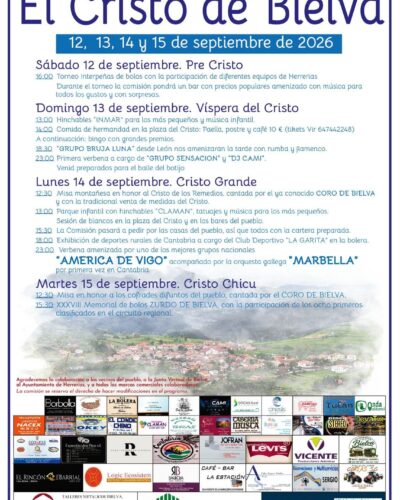 Fiestas El Cristo de Bielva en Herrerías 2026