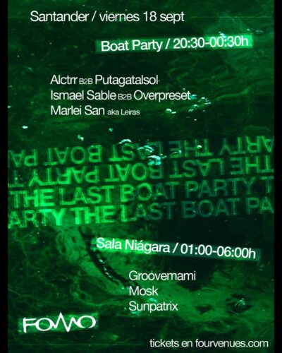 The Last Boat Party en Sala Niágara, Santander