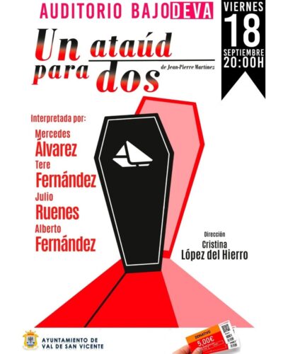 Un ataúd para dos — Teatro en Auditorio Bajo Deva