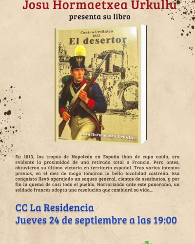 Josu Hormaetxea presenta ‘El Desertor’ en Castro Urdiales