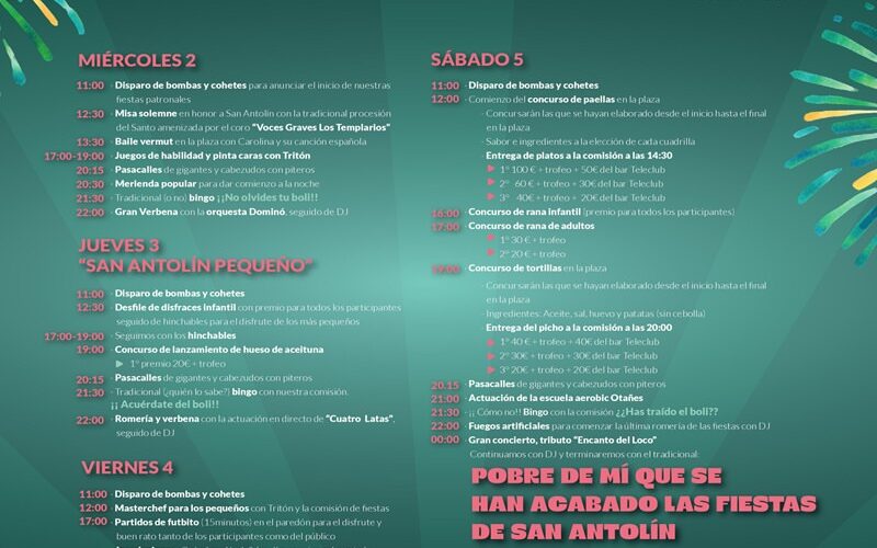 Fiestas de San Antolín 2026 en Castro Urdiales