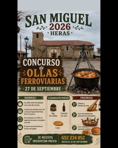 Concurso de Ollas Ferroviarias en Heras, Cantabria 2026