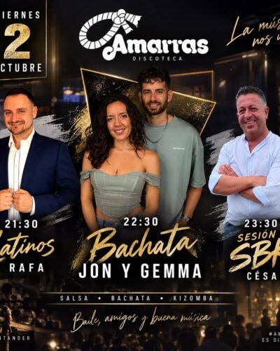 Taller de Bachata con Jon y Gemma en Amarras, Santander