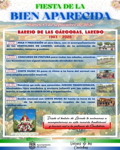 Fiesta de la Bien Aparecida en Laredo, 15 de septiembre 2026
