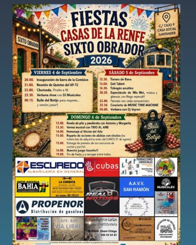 Fiestas Casas de la Renfe Sixto Obrador en Santander