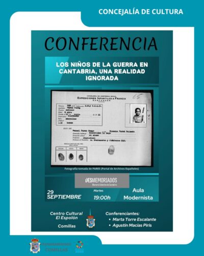 Los niños de la guerra en Cantabria, conferencia en El Espolón