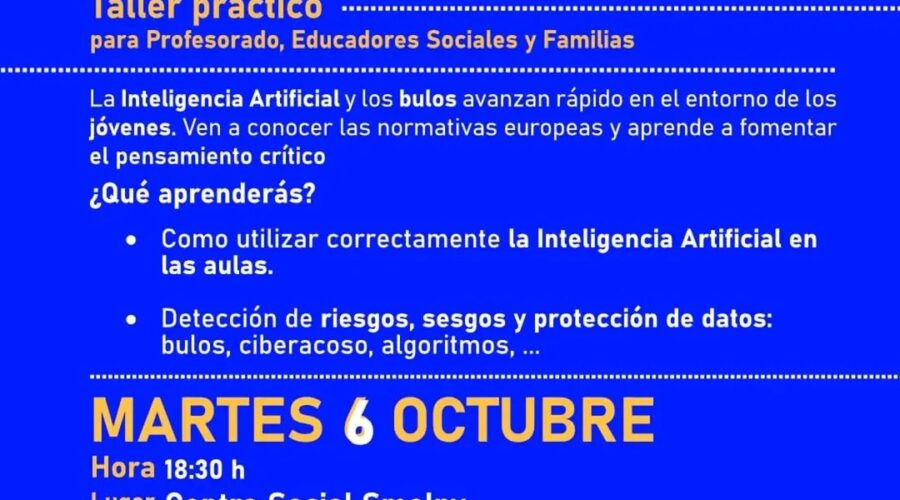 Taller Protección Adolescentes Era Digital en Centro Social Smolny