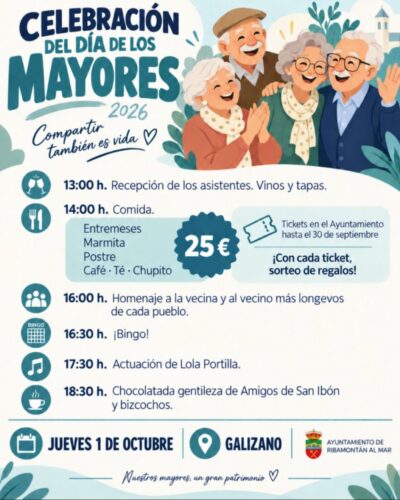 Día de los Mayores 2026 en el Centro Cívico de Galizano