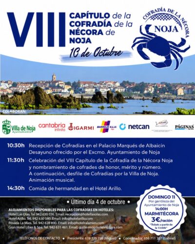 VIII Capítulo de la Cofradía de la Nécora en Noja