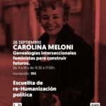 Taller Carolina Meloni: genealogías feministas en La Vorágine