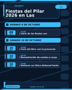 Fiestas del Pilar 2026 en Las Casucas, Cabezón de la Sal
