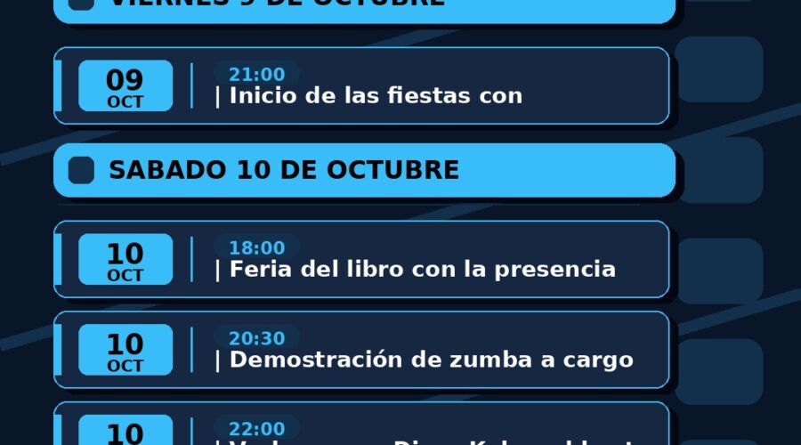 Fiestas del Pilar 2026 en Las Casucas, Cabezón de la Sal