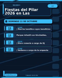 Fiestas del Pilar 2026 en Las Casucas, Cabezón de la Sal