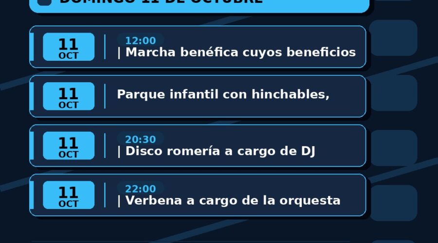 Fiestas del Pilar 2026 en Las Casucas, Cabezón de la Sal