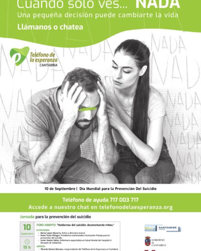 Foro Hablemos del suicidio: desmontando mitos en Cantabria