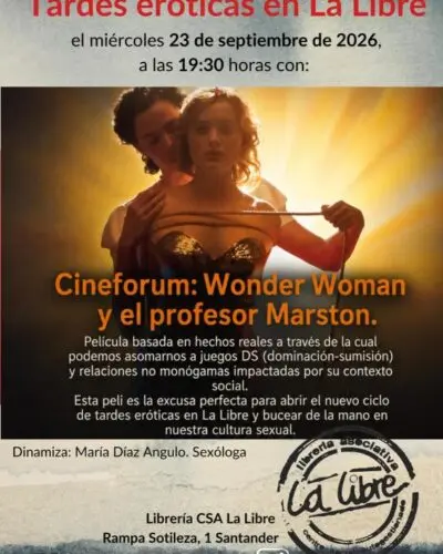 Cinefórum Wonder Woman y el profesor Marston en La Libre