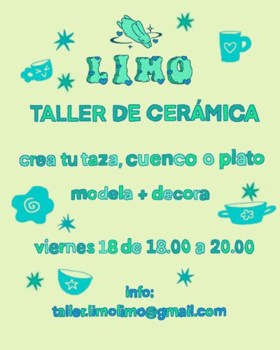 Taller de cerámica: crea tu taza, cuenco o plato en Limo