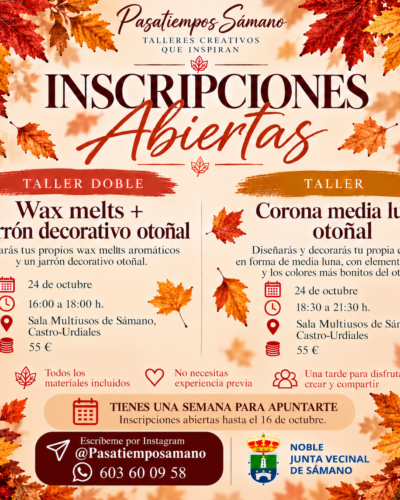 Talleres otoñales en Sámano Castro – Urdiales
