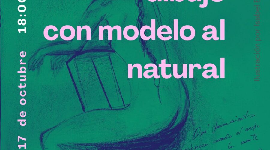 Sesión de dibujo con modelo del natural