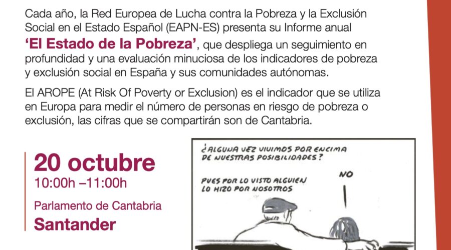 Informe AROPE de la pobreza en Cantabria 2026