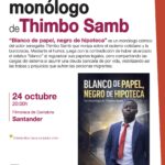 Monólogo de Thimbo Samb en la Filmoteca de Cantabria