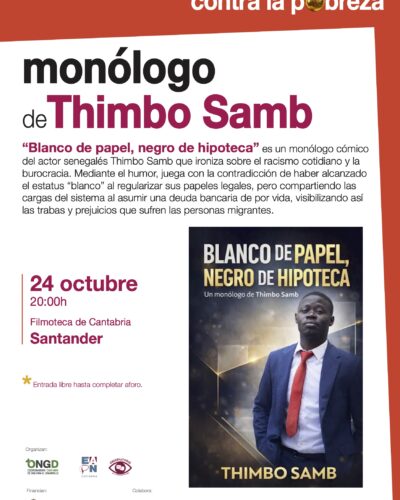 Monólogo de Thimbo Samb en la Filmoteca de Cantabria