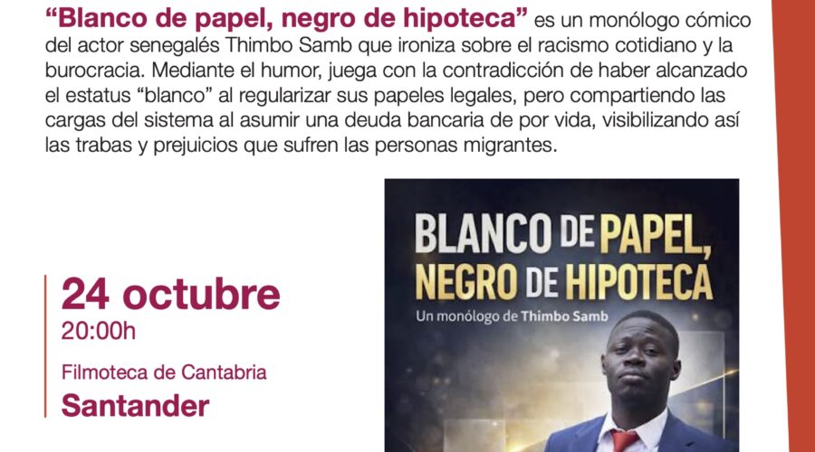 Monólogo de Thimbo Samb en la Filmoteca de Cantabria