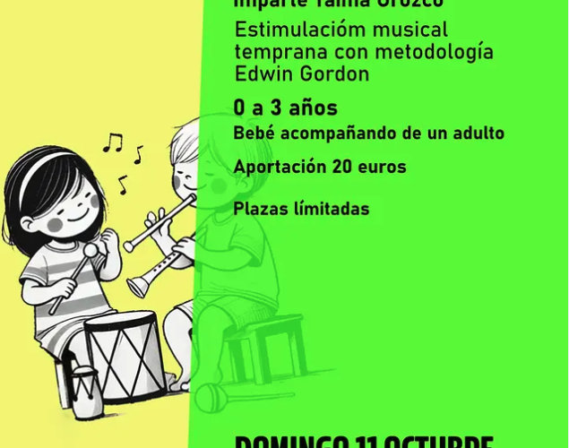 Taller de música para bebés (0-3) en Centro Social Smolny
